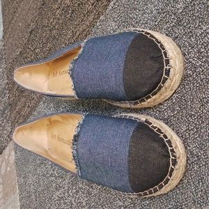 Soft Surroundings Denim Espadrille Flats 10M